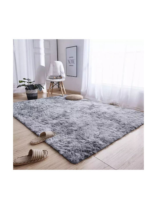 Χαλί Shaggy 130x190cm Light Gray