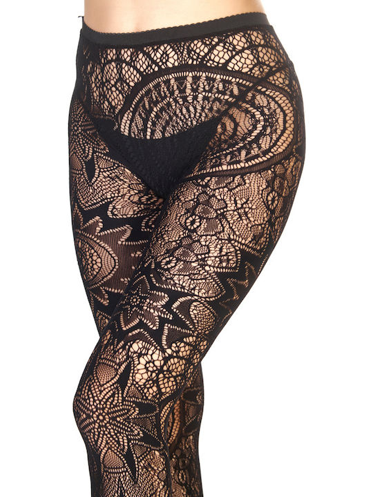 Ciorapi dama Black Floral