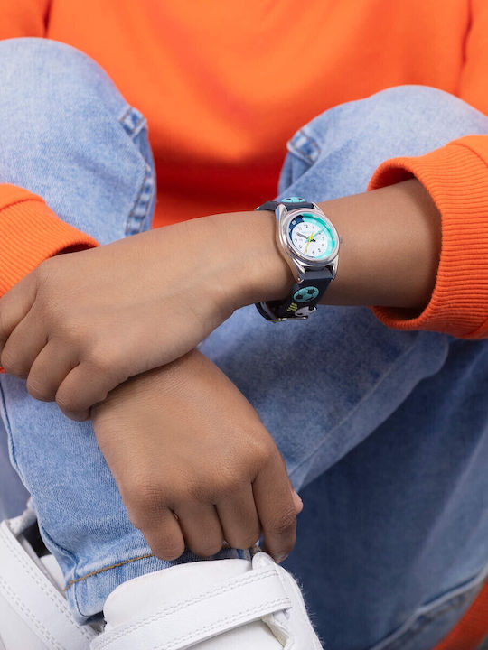 Tikkers Kids Analog Watch with Silicone Strap Black
