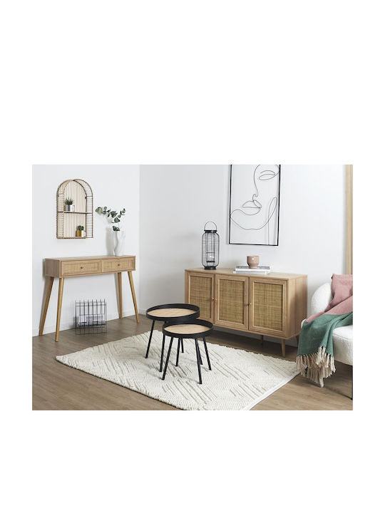 Bali Konsole Holz mit Spiegel Ξύλου L100xB39xH81cm