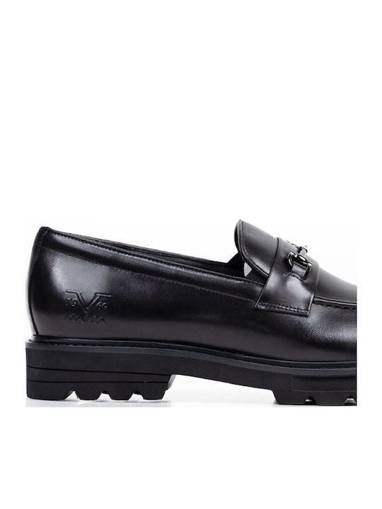 Men's Leather Moccasins Black