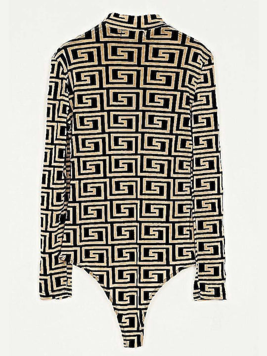 Bodysuit Camel/Black