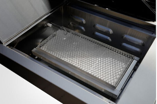 Kaiser Profi Gasgrill Rost 61cmx41cmcm mit 5 cm 15kW und Seitenbrenner