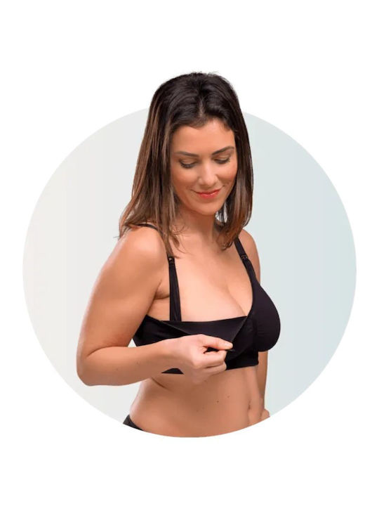 Carriwell Maternity & Nursing Bra with Clips Black