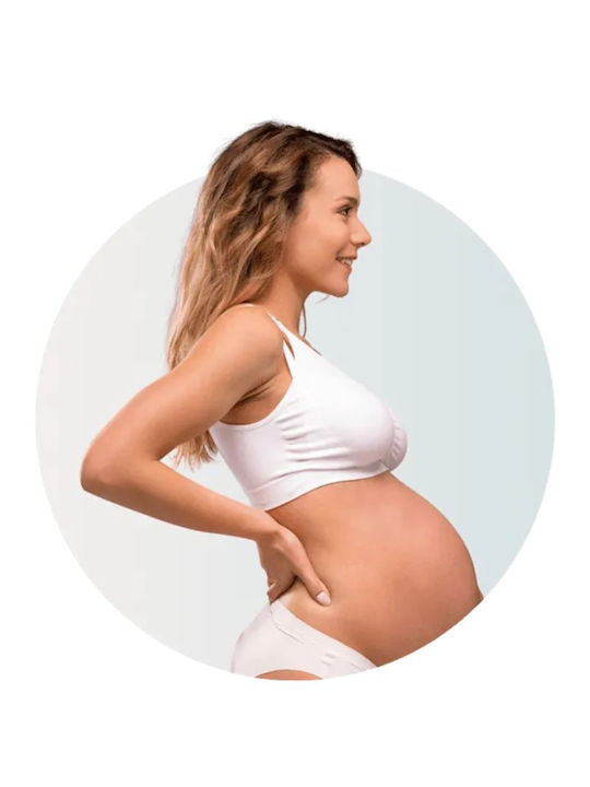 Carriwell Maternity & Nursing Bra with Clips White