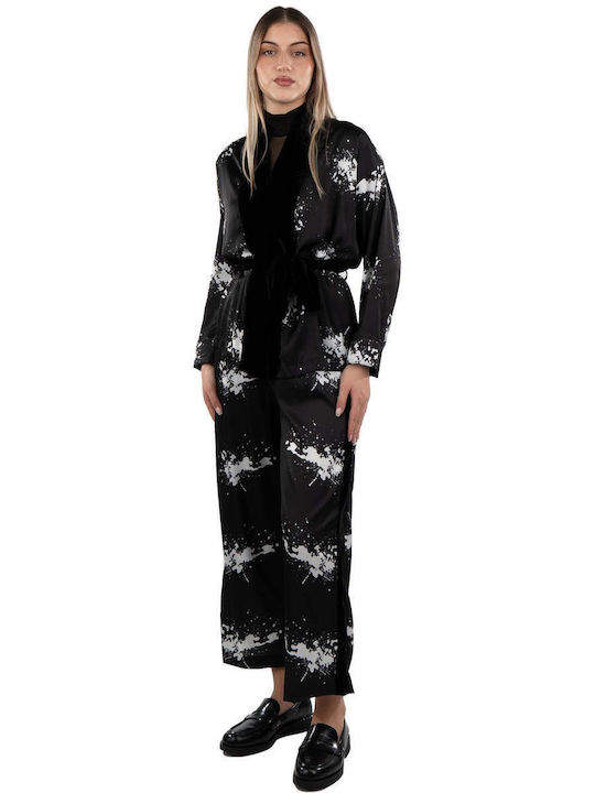 Women's Fabric Trousers Noir