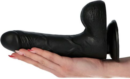 Toyz4lovers Реалистично дилдо с Топки и Вендуза Черен 23см