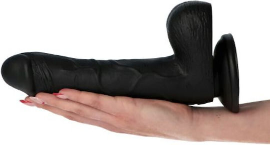 Toyz4lovers Ρεαλιστικό Dildo με Όρχεις Μαύρο 23cm