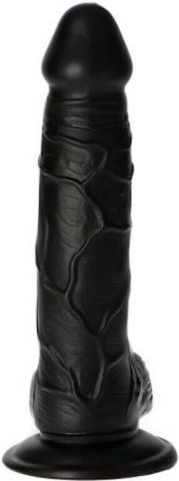 Toyz4lovers Ρεαλιστικό Dildo με Όρχεις και Βεντούζα Μαύρο 21.5cm