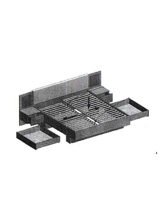 Set de Dormitor cu Tăblii 180x200buc 3buc