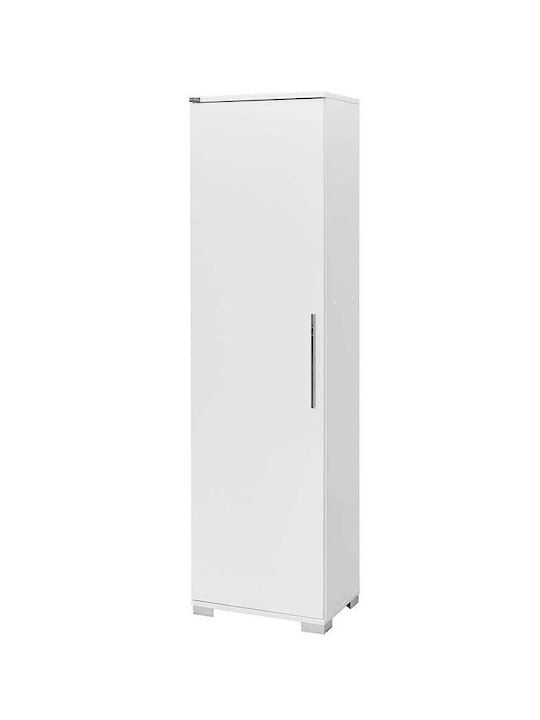 Single Door Wardrobe Diamond White 45x32x169cm
