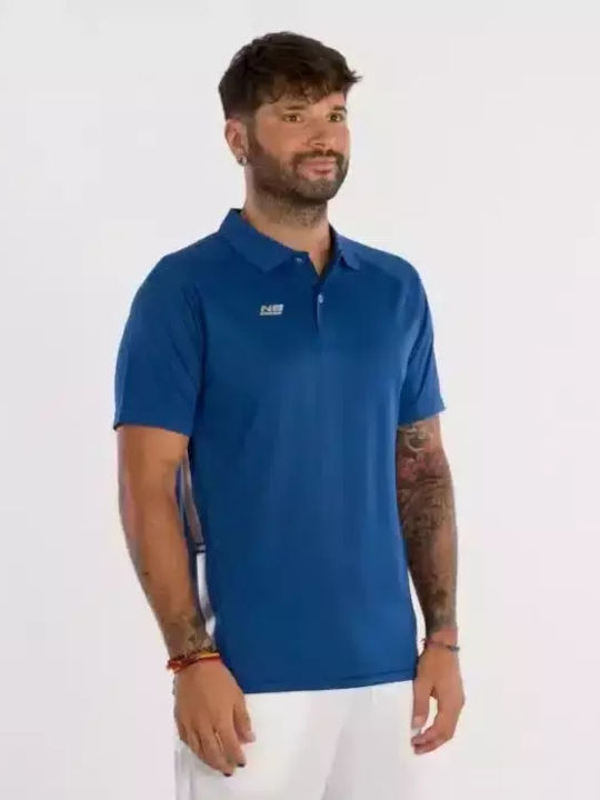 Polo Αθλητική Μπλούζα Κοντομάνικη Μπλε