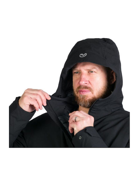 Winter Jacke Parka Wasserdicht und Winddicht Black