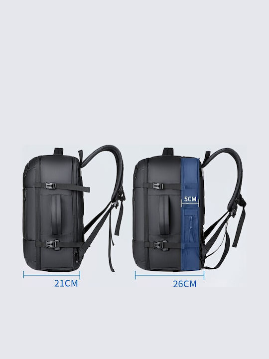 R&J Backpack Αδιάβροχο 36lt Μαύρο