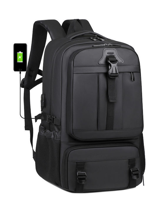 R&J Backpack Waterproof 33lt Black