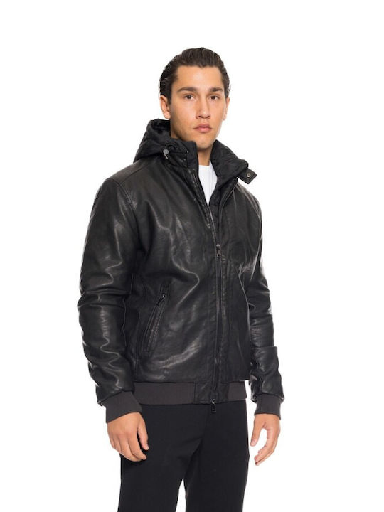 Splendid Faux Leather Jacket Black