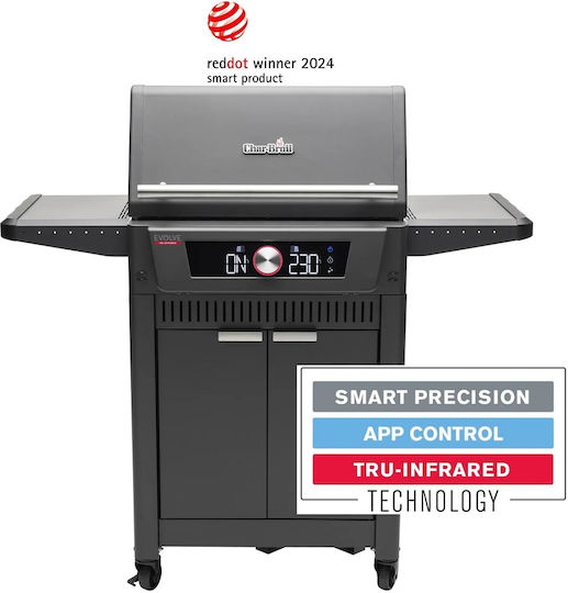 Char-Broil Evolve Газово Барбекю Чугунена Решетка 62брx43брсм. с 4 бр 8.44кВт и Инфрачервен Нагревател