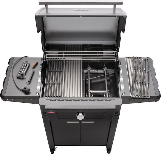 Char-Broil Evolve Газово Барбекю Чугунена Решетка 62брx43брсм. с 4 бр 8.44кВт и Инфрачервен Нагревател