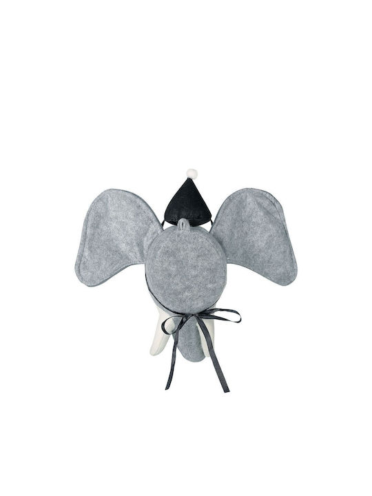 Decorațiune de Perete din Pluș Elefant Gri Badou
