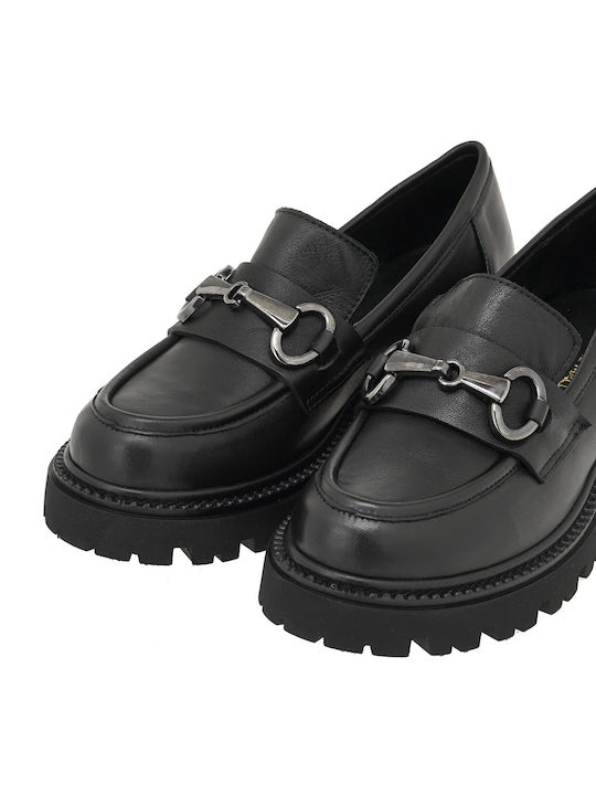 Mocasini dama în culoarea Negru