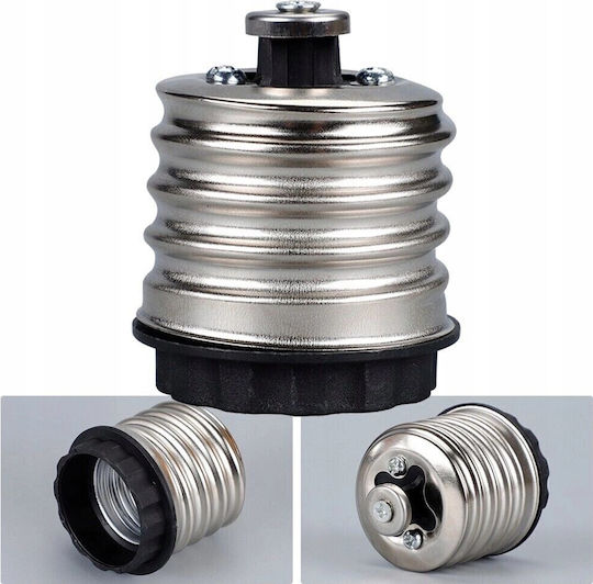 E40 To E27 Dule Adapter Virone Lh E40 E27-28 Black