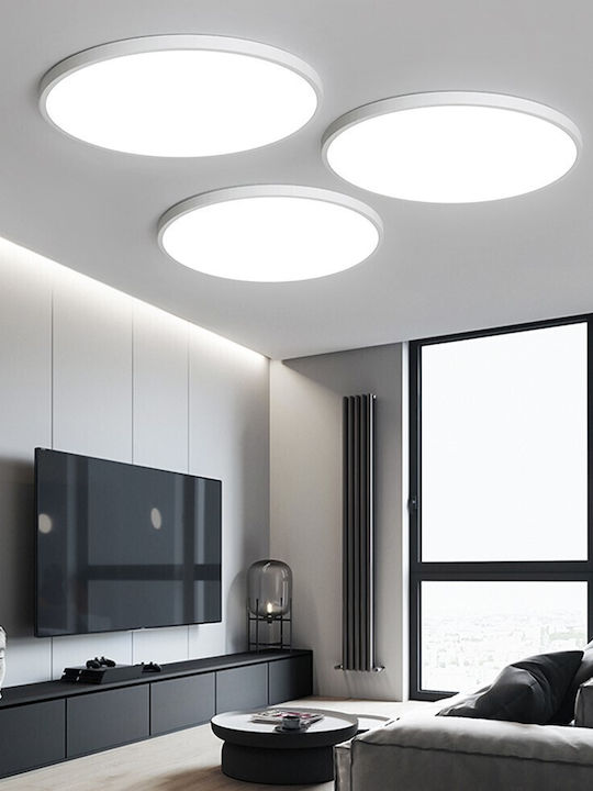 Στρογγυλό LED Panel 38W με Θερμό Λευκό Φως 3000K