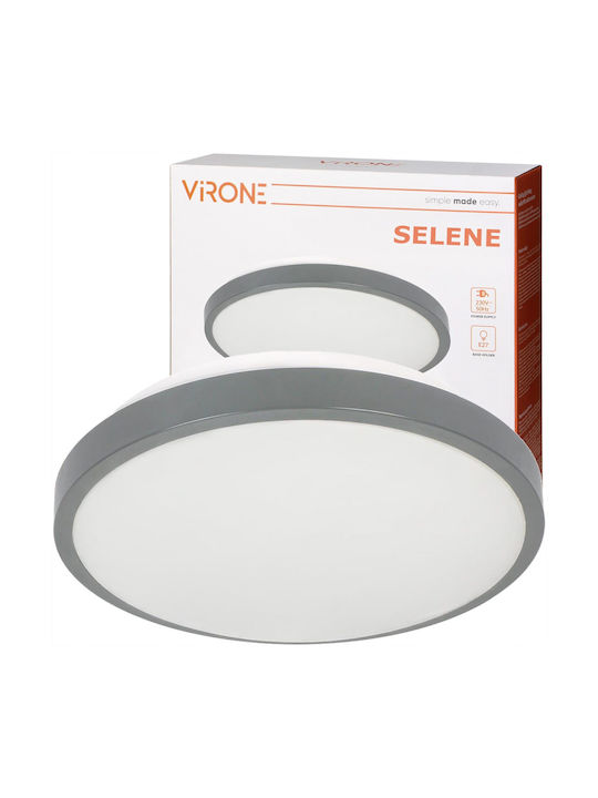 Virone Deckenleuchte Badezimmer Gray mit Fassung E27