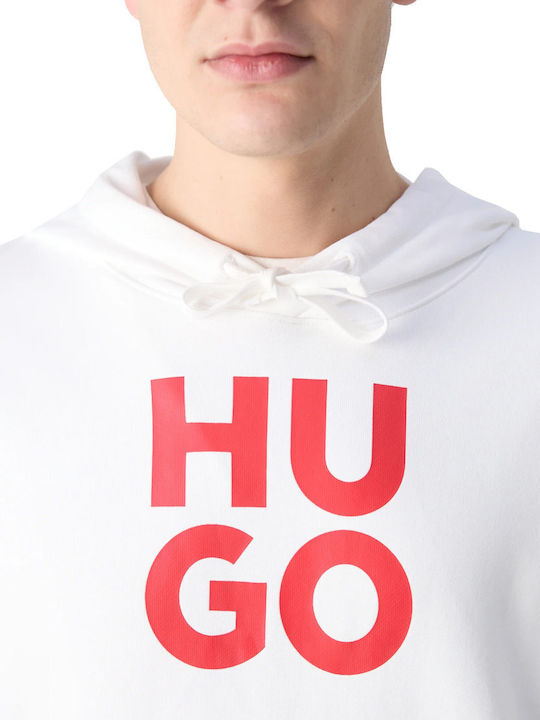 Hugo Boss Sweatshirt with Hood White