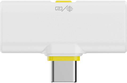 Hollyland Lark M2 Wireless Microfon Πέτου, Clip On pentru Mobil în Culoarea White