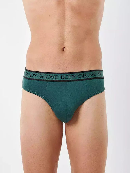 Men's Slips Black/Green 2Pack