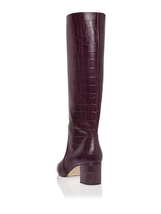 Cizme dama Burgundy