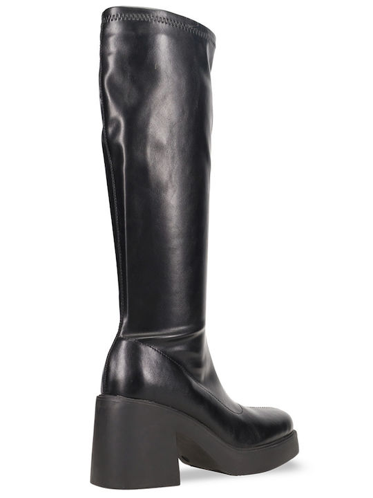 Damenstiefel mit hohem Absatz Schwarz
