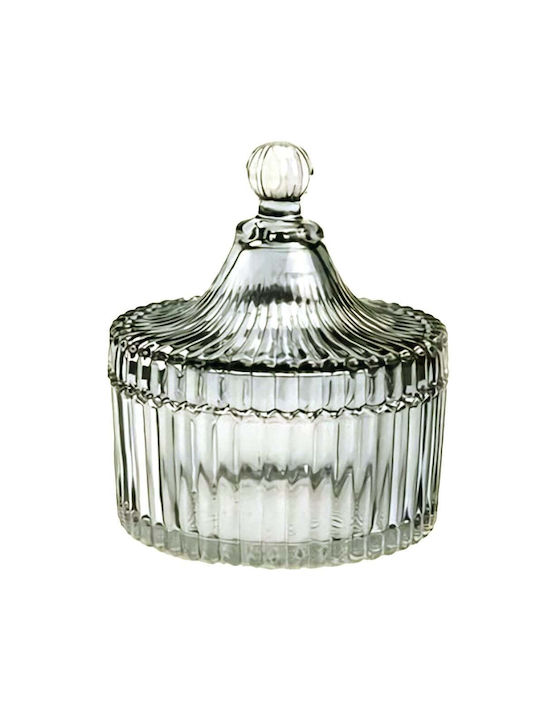 Φοντανιέρα Glas mit Deckel Smoky