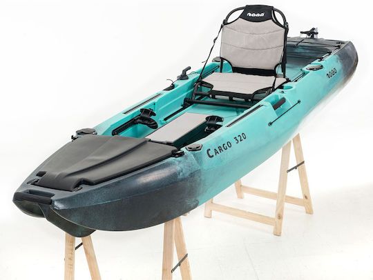 SCK 0204-32082 Plastic Kayak Fishing 1 Person Black Turquoise