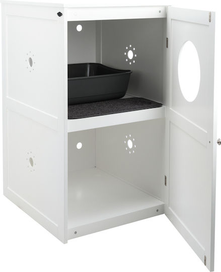 Trixie Cuvette Τουαλέτα Γάτας Κλειστή Λευκή Μ53 x Π58 x Υ58cm
