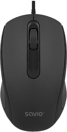 Savio MB-02 Wired Mouse Black