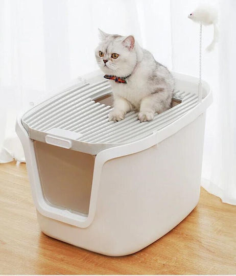 Animal Cat Toilet Closed White L44.5 x W37.5 x H33cm