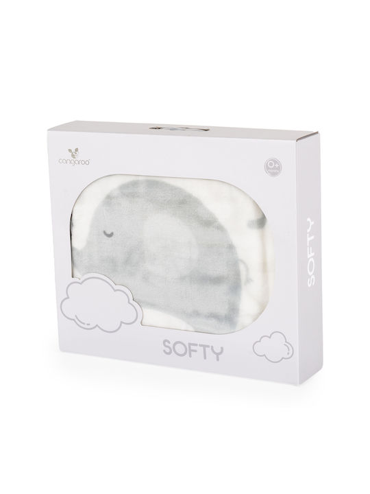 Cangaroo Blanket Cot White White 110x140cm