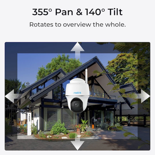 Reolink Argus PT IP Surveillance Camera Wi-Fi Full HD+ 3MP Battery Powered with Two-Way Communication