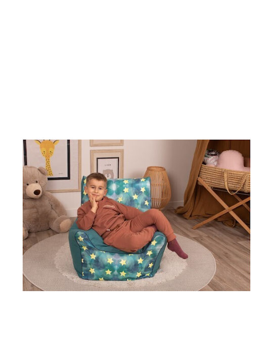 Kids Armchair Stars Green