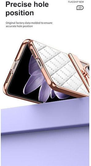 Rhombus Strass Book Πλαστικό Λευκό (Xiaomi Mix Flip)