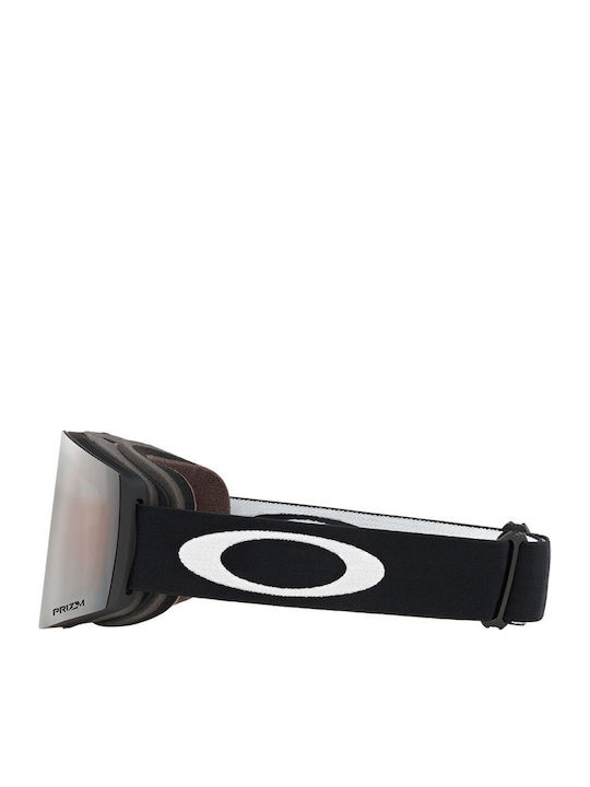 Oakley Oakley Fall Line XM OO7103-10 Mască de Schi și Snowboard pentru Adulți Neagră cu Lentilă Fumurie Gri