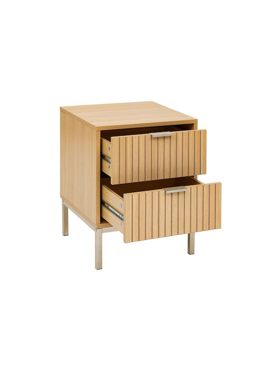 Nachttisch Tasso Beige 40x40x52.5cm