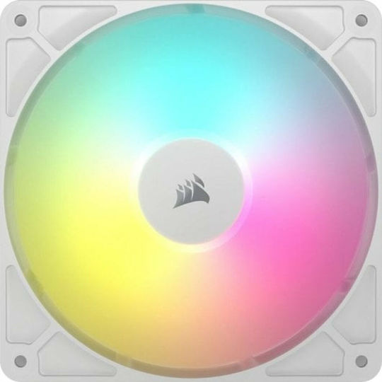 Corsair RS140 Case Fans (1700rpm / 95.5cfm) with ARGB Lighting and 4-Pin PWM Connection 2pcs White