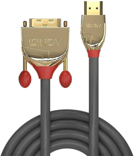 Lindy 10m DVI-D male to HDMI male Cable Black (36198)