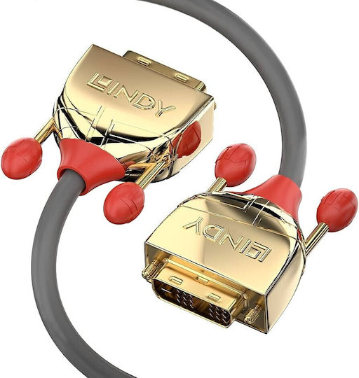 Lindy 2m DVI-D male to DVI-D male Cable Black (36202)