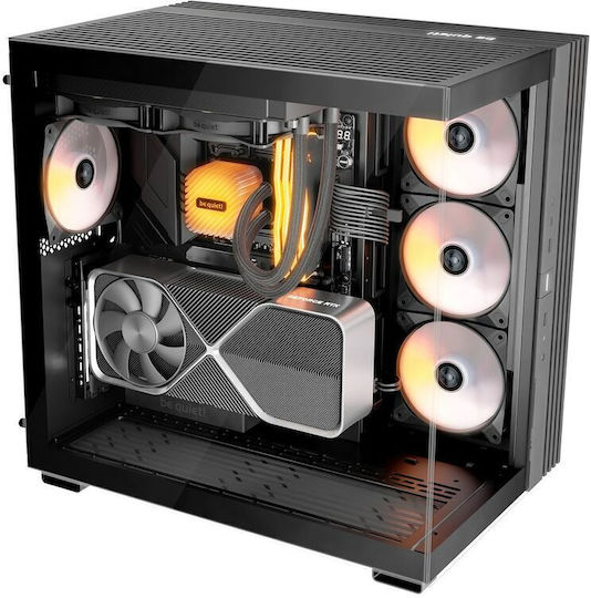 Be Quiet Light Base 600 DX Gaming Midi Tower Κουτί Υπολογιστή με Πλαϊνό Παράθυρο και RGB Φωτισμό Μαύρο