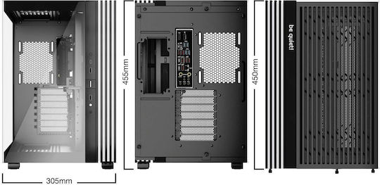 Be Quiet Light Base 600 DX Gaming Midi Tower Computer Case with Window Panel and RGB Lighting Black