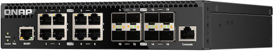 QNap QSW-M3216R-8S8T Managed L2 Switch with 16 Gigabit (1Gbps) Ethernet Ports and 8 SFP Ports