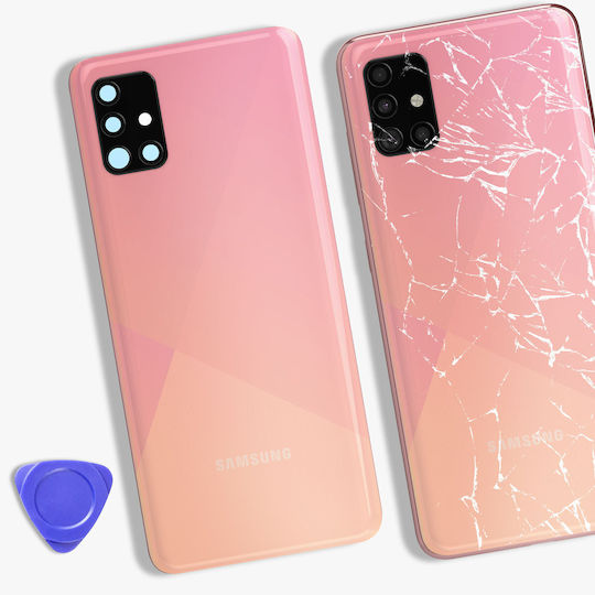 Заден капак Samsung Galaxy A51 Оригинален Сервизен Пакет Розов
